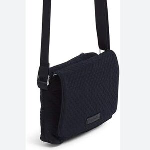 Vera Bradley Turnabout Bramble Crossbody Black Quilted Bag Adjustable